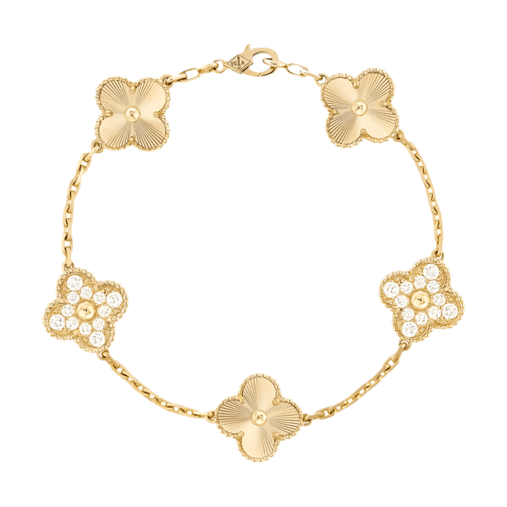 Bracelet Amara - Or et cristaux éblouissants