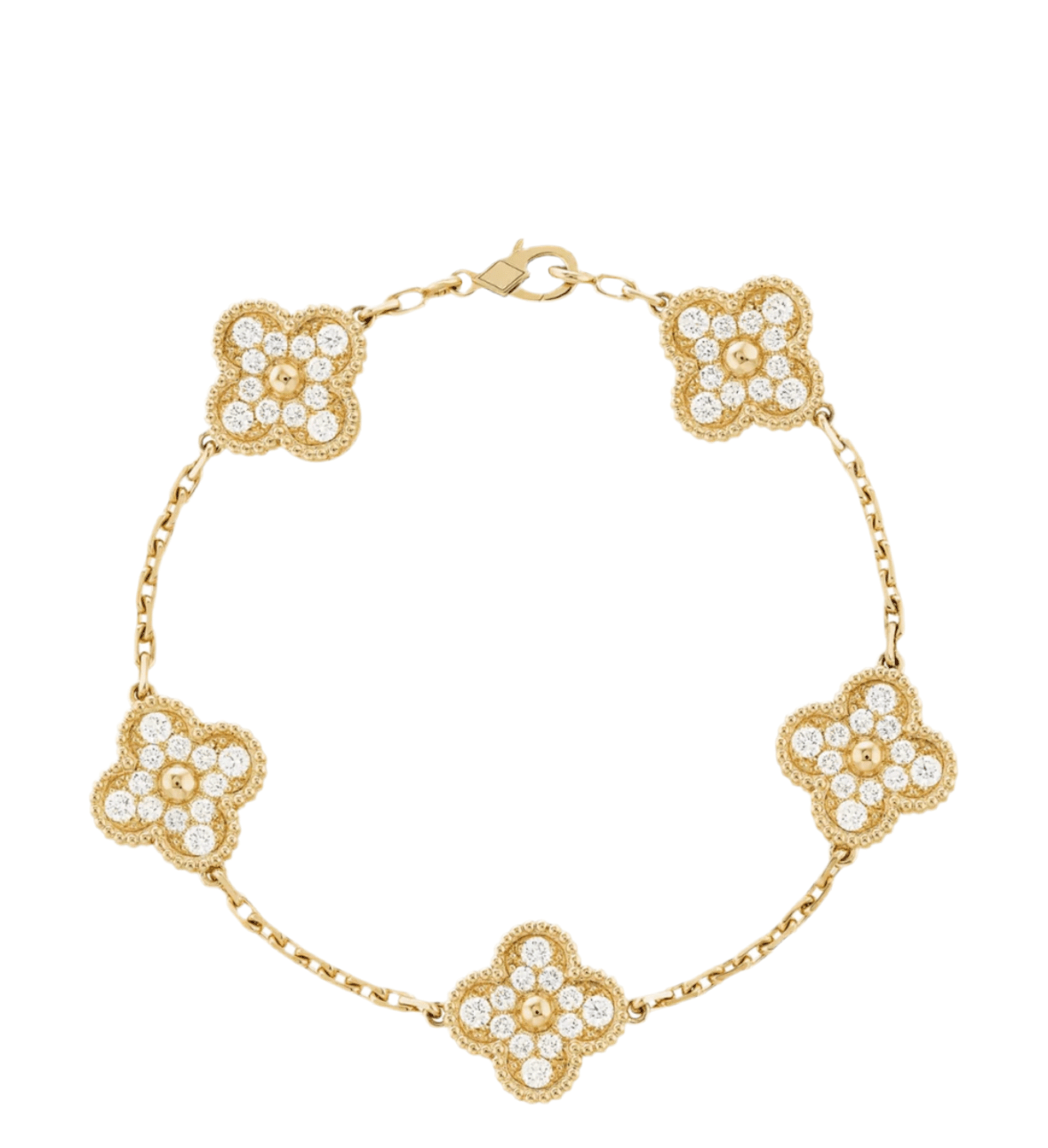Amara bracelet-Gold & Shimmering Diamonds