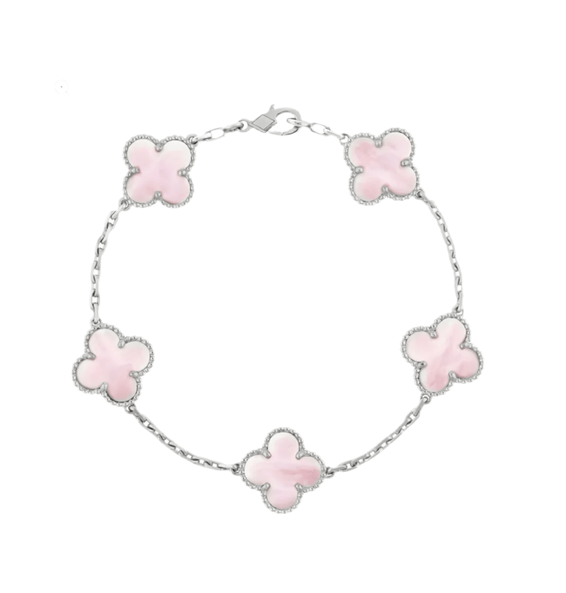 Amara bracelet-Pink & Silver