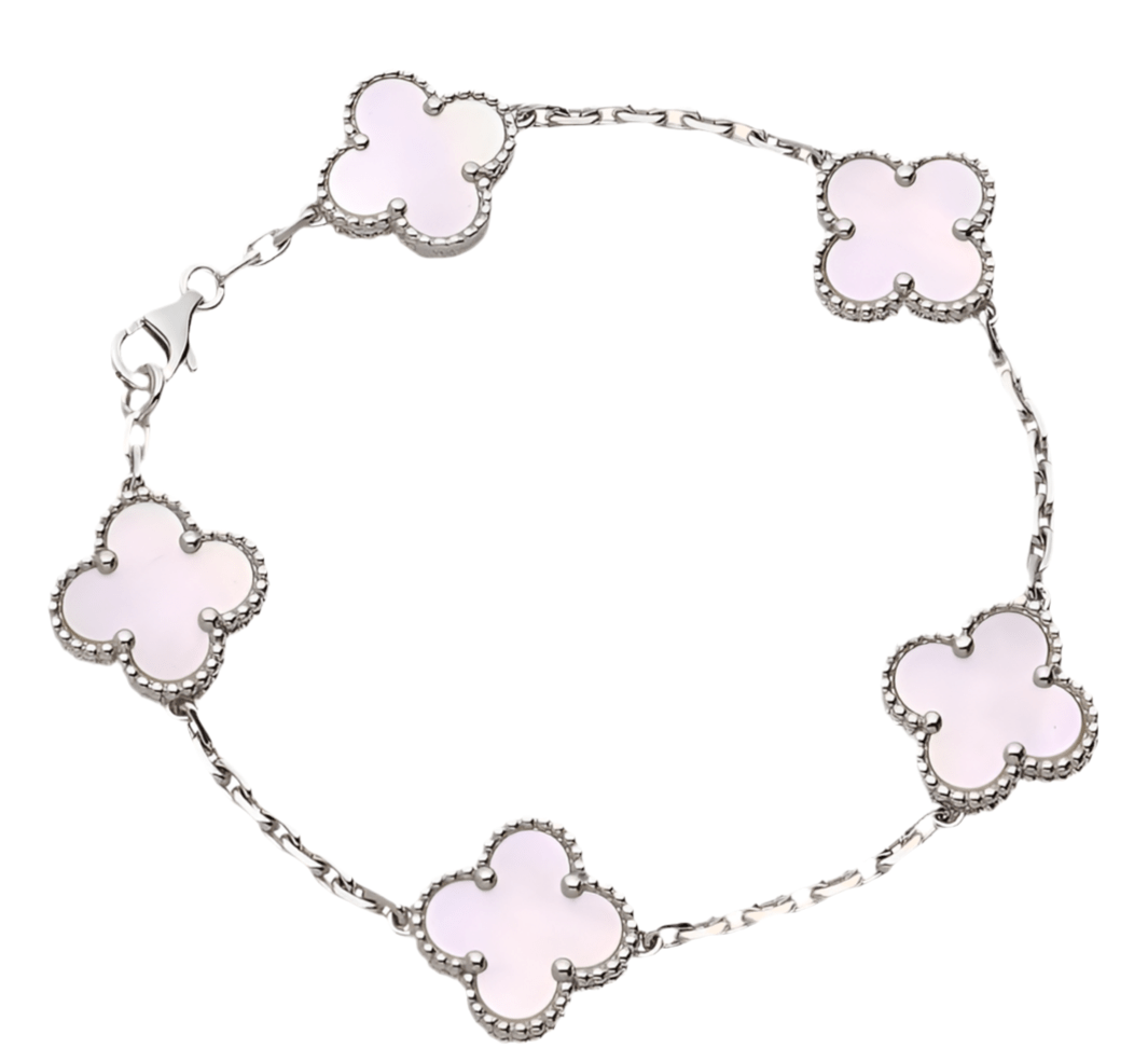 Bracelet Amara - Rose et Argent