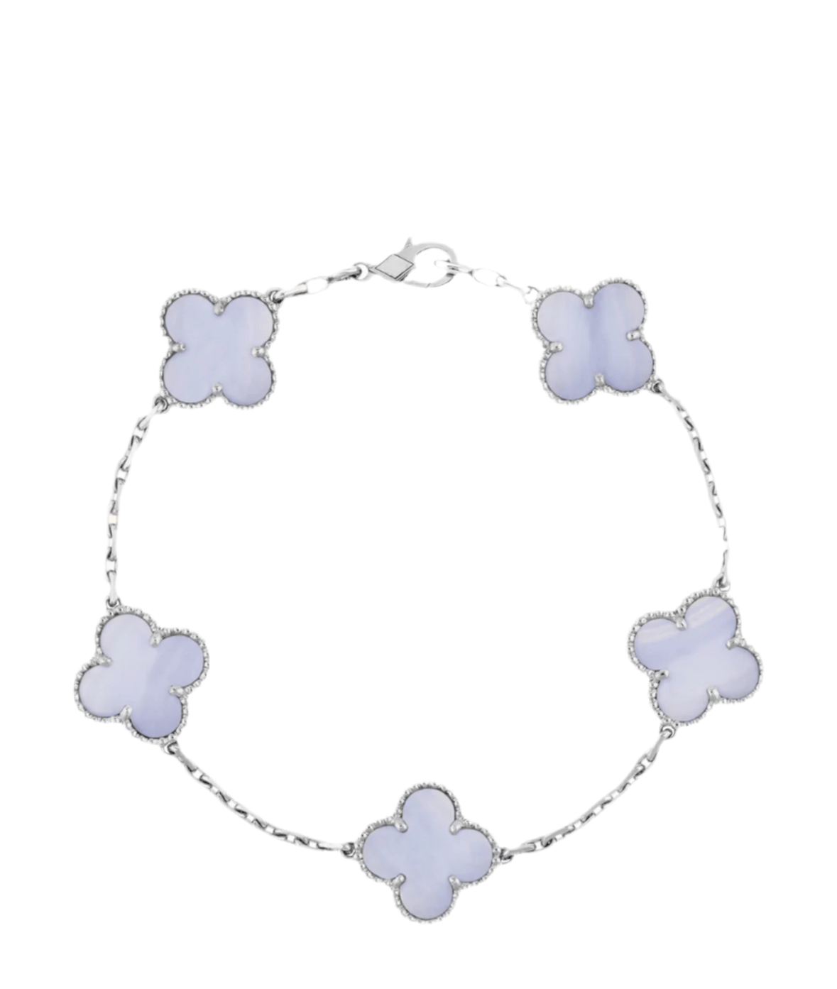 Bracelet Naïra - Bleu givré et argent