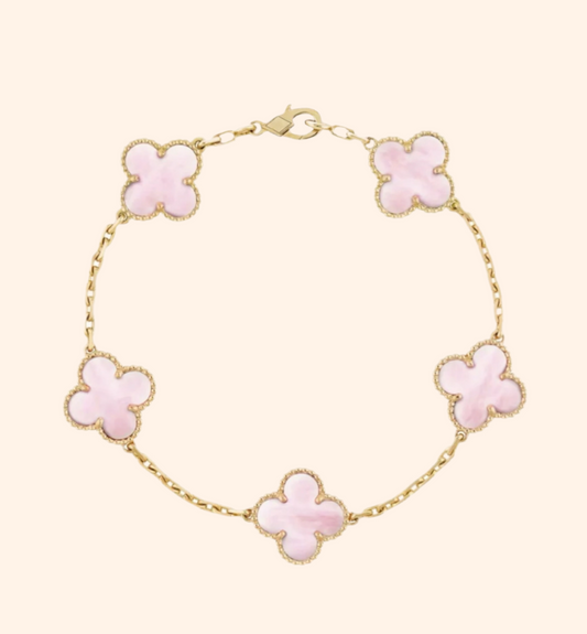 Amara bracelet-Gold & Pink