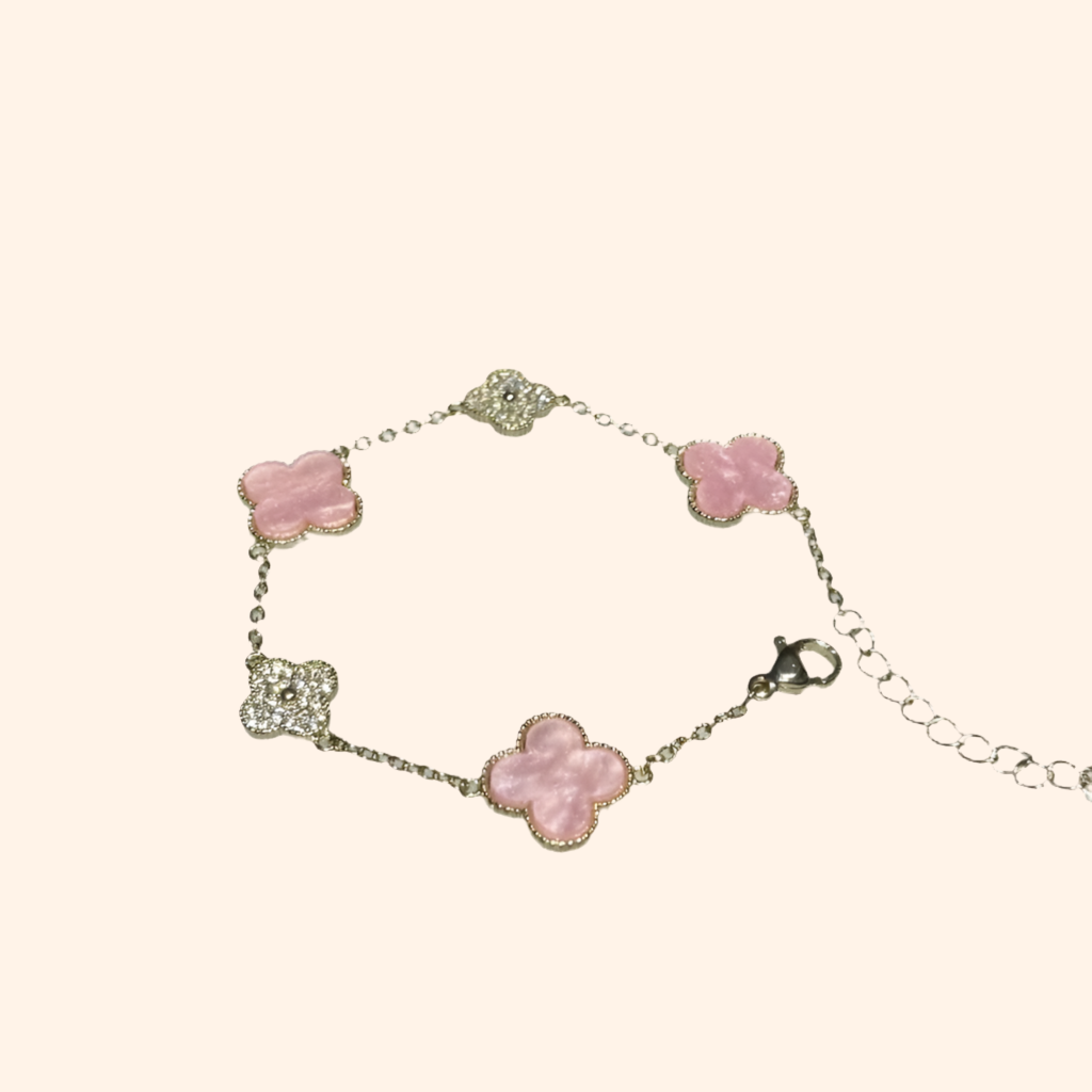 Mini pink Leaf Bracelet