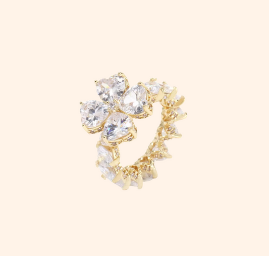 White flower ring