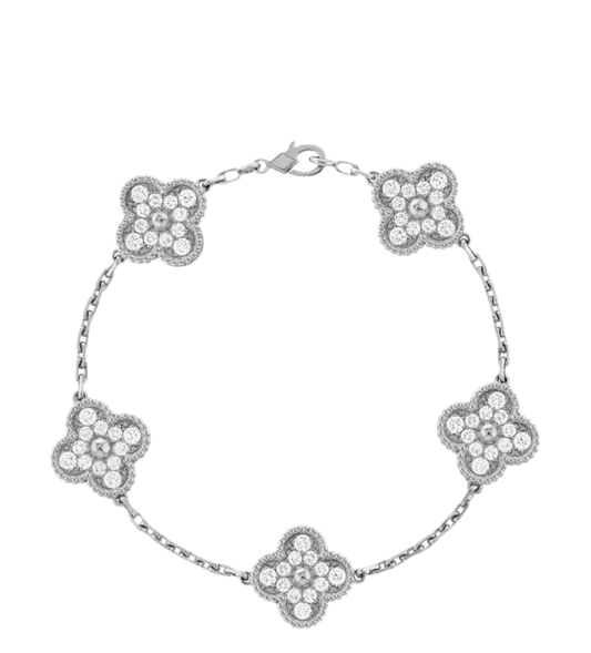 Amara bracelet-Silver & Shimmering Diamonds