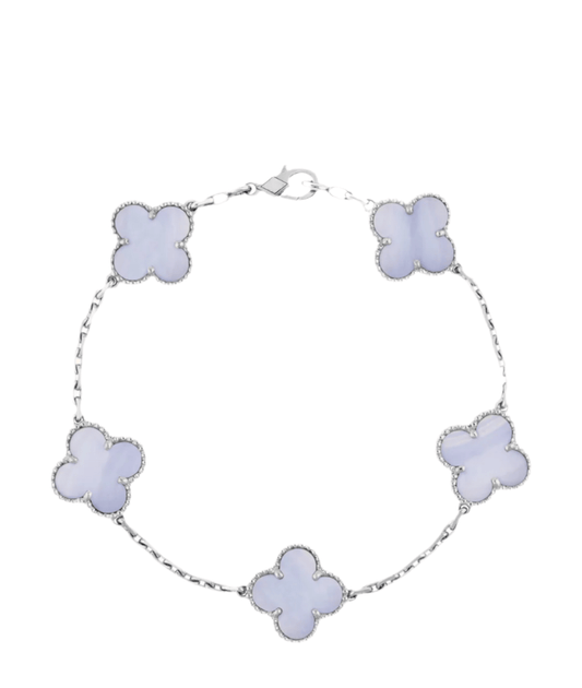 Naïra Bracelet-Frosted Blue & silver